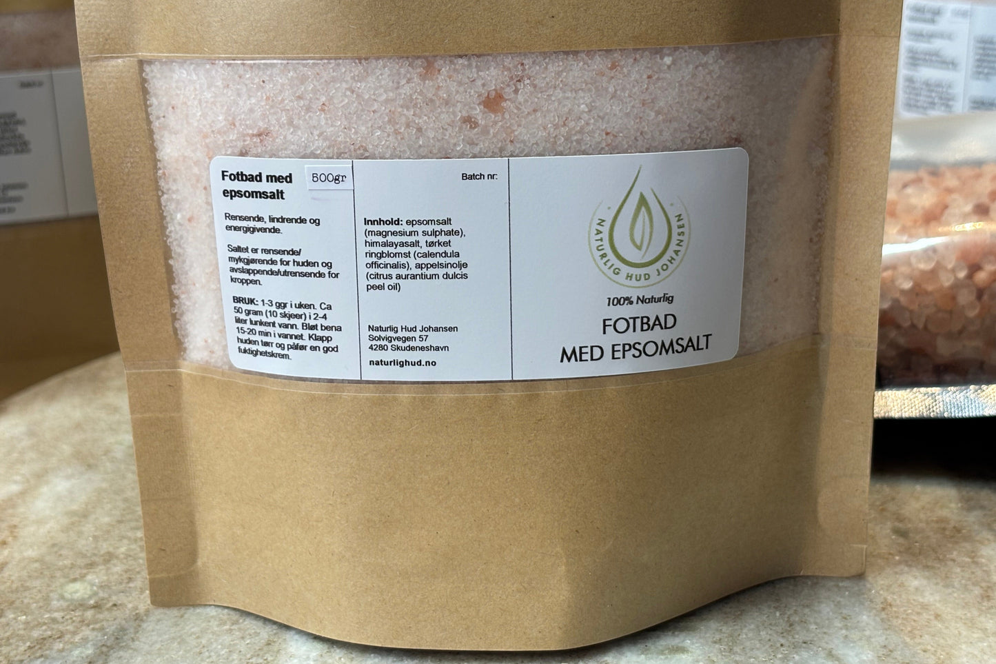 Fotbad med Epsomsalt 500gr