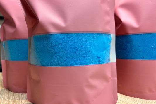 Badeskum blått, 500gr