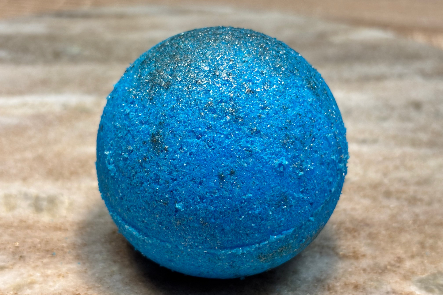 Badebombe Blå m/glitter